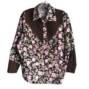 Girls Western Floral Shirt